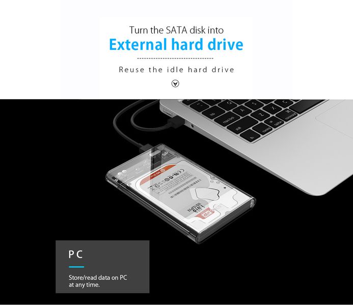 Карман для жестких дисков HDD, SSD Orico 2,5 2139U3" c разъемом USB3.0 до 4 Tb 769929940 фото