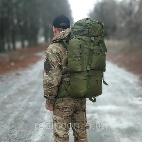 Рюкзак армейский с подсумками на 70 л 65х16х35 см / Тактический рюкзак / Сумка туристическая id_2358 фото