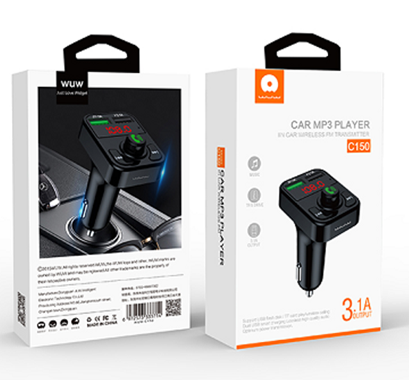 FM-трансмиттер модулятор WUW C150 2USB Wireless car kit id_2444 фото