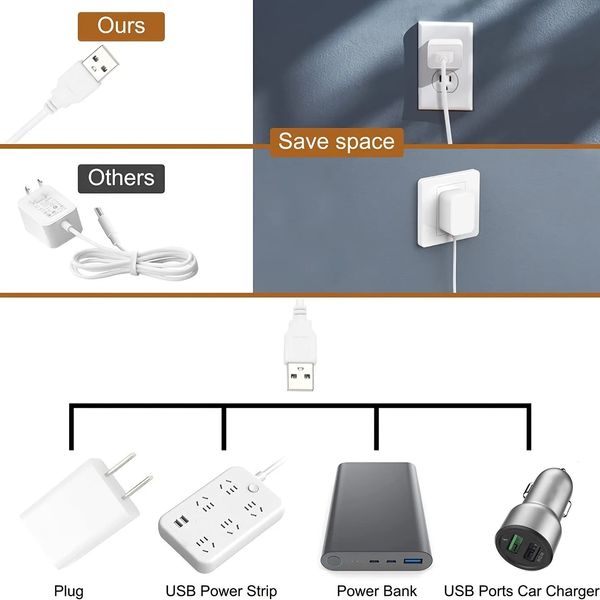 LED светильник лампа USB 5W освещение для кухни шкафов полок, 37 см светодиодный ночник id_2715 фото