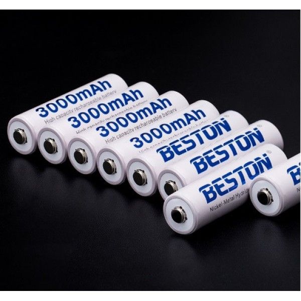 Аккумулятор Beston AA 1.2V 3000 mAh Ni-Mh пальчик 1168336823 фото