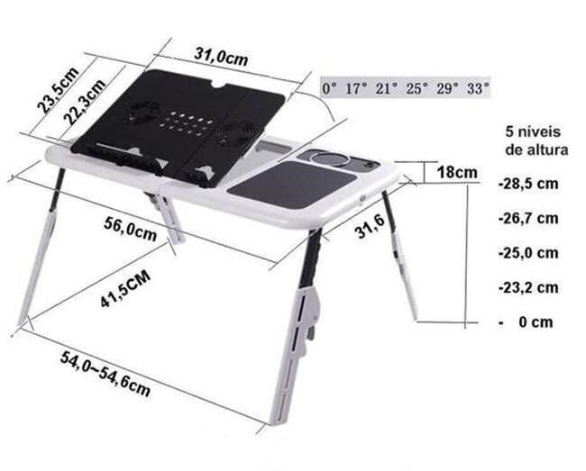 Складной столик-подставка для ноутбука с кулером ColerPad E-Table LD09 566106380 фото