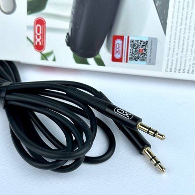 Кабель AUX XO NB-R175B 2m audio cable 3.5mm to 3.5mm jack черный (копия) id_3172 фото