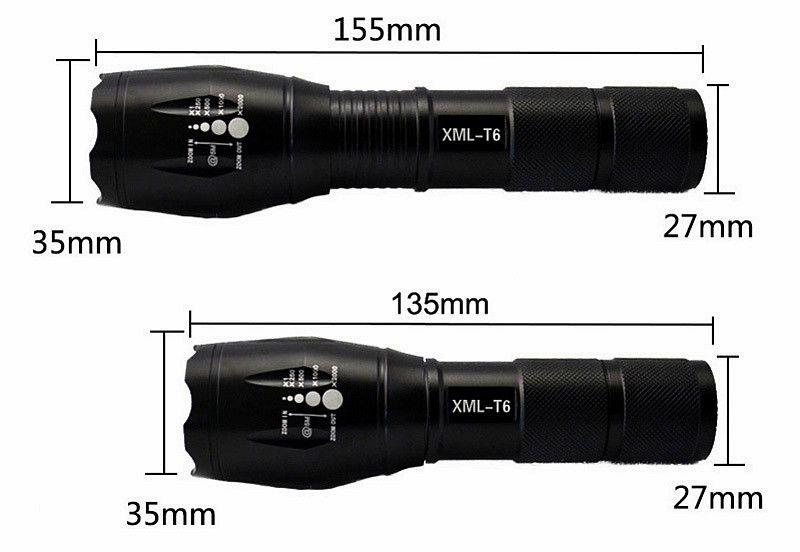 Тактический фонарь Bailong Police 1831-T6 (1813A), ЗУ 220V/12V, 1х18650/3хААА, zoom, Box 519226445 фото