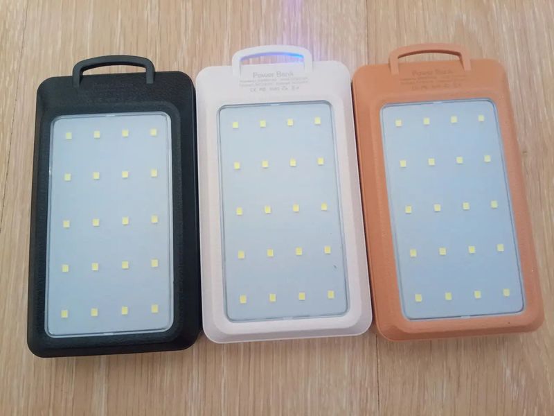 Power Bank 20000 mAh с солнечной панелью и LED лампой | Повербанк с фонариком и солнечной батареей + компас id_2397 фото