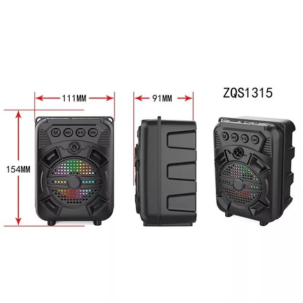 Портативная bluetooth колонка ZQS-1315 Multi Media Speaker LED 8W id_2537 фото