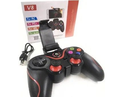 Беспроводной Геймпад, джойстик Bluetooth V8 PC | Android | iOS | PS3 1209680998 фото