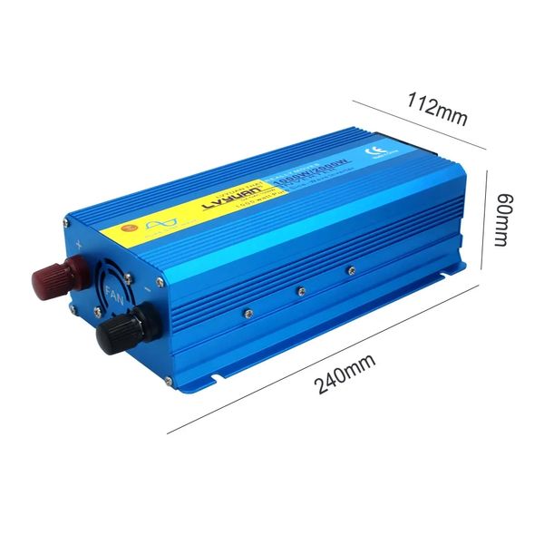 Преобразователь напряжения, инвертор автомобильный 2000W LVYUAN, 12/220 чистая синусоида id_2394 фото