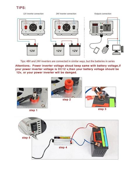 Преобразователь напряжения, инвертор автомобильный 2000W UKC SSK, 12/220 1715640771 фото