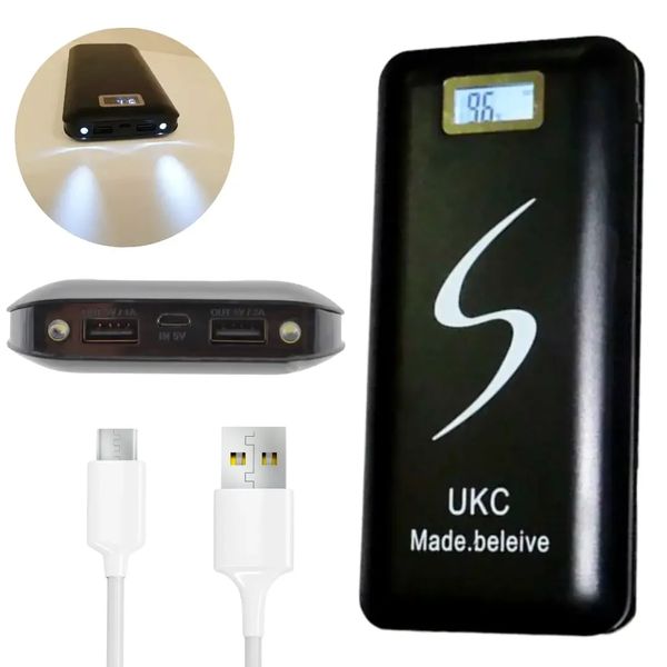 Power Bank 30000mAh UKC 2 USB + фонарик | Повербанк | Внешний аккумулятор | Портативная зарядка 424140347 фото