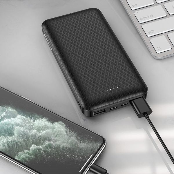 Power Bank Внешний аккумулятор Borofone BJ3 Minimalist 10000mAh 2USB 2A Type-C/Micro Led id_2384 фото