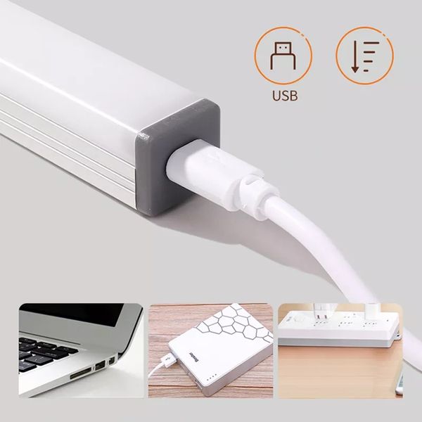 Led аккумуляторная лампа USB с датчиком движения 20см 13LED фонарь кемпинговый id_2416 фото