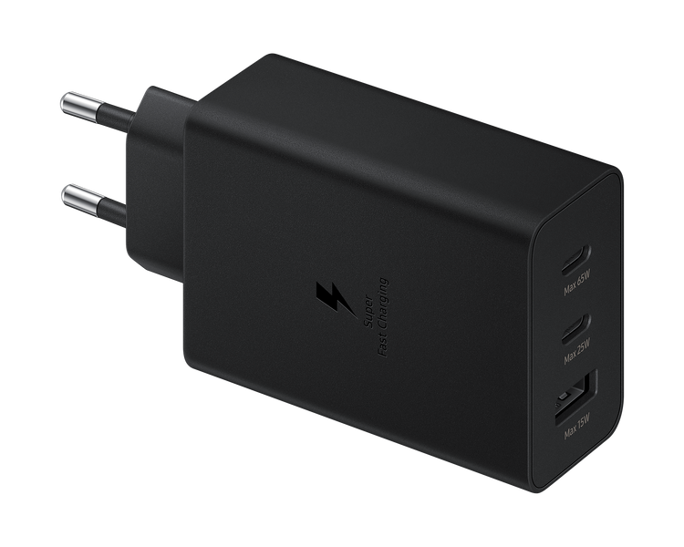 Сетевое зарядное устройство Samsung 65W Trio 2USB-C + USB + кабель Type-C id_3073 фото