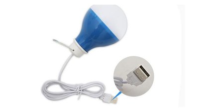 USB лампочка фонарь RingstAR 5W, светодиодная LED лампа от USB с кабелем 1м (холодный свет) id_2443 фото