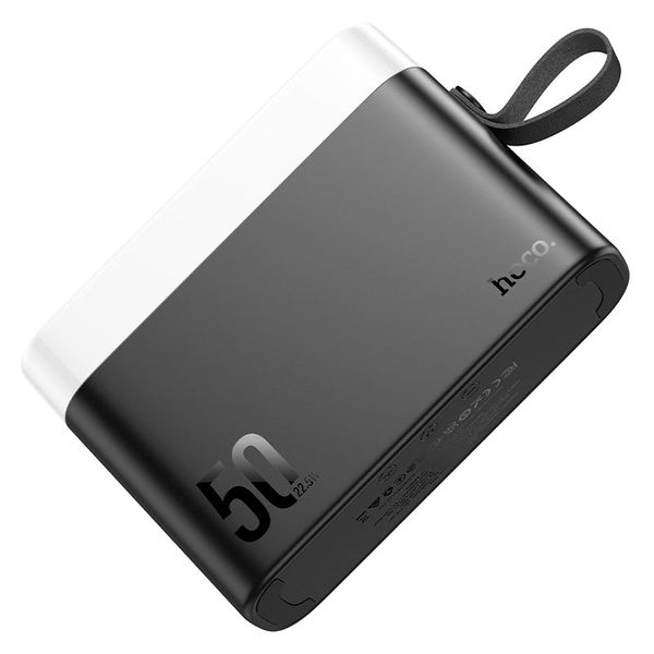 Power Bank 50000mAh с быстрой зарядкой 22.5W и фонарем HOCO J94A 2USB/2Type-C, PD/QC, id_3404 фото