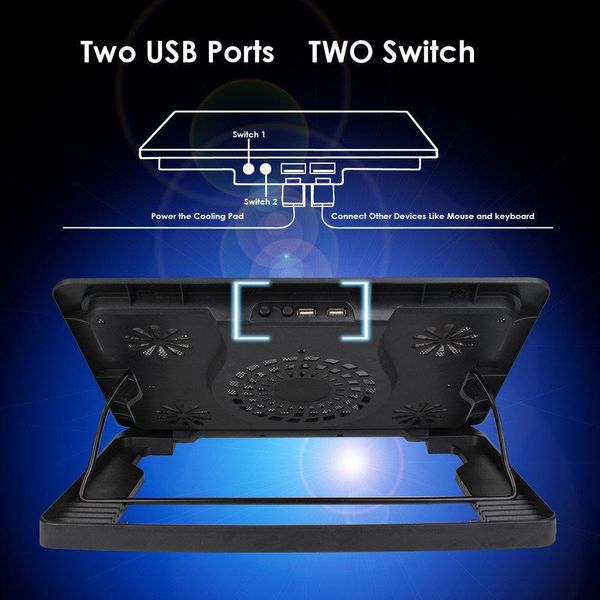 Охлаждающая подставка для ноутбука SY-C5 5 вентиляторов до 17 " 995837828 фото