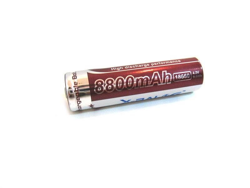 Аккумулятор Li-Ion X-BALOG 18650 8800 mAh 4.2V 1073709569 фото