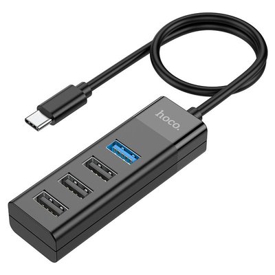 Type-C хаб 4-в-1 “HB25 Easy mix” Type-C на USB3.0+USB2.0*3USB HUB поддержка накопителя до 1Tb 1705991659 фото