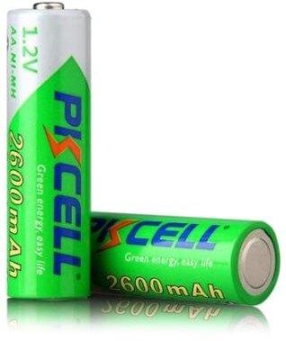 Аккумулятор PKCELL 1.2V AA 2600mAh NiMH Pre-charged Rechargeable Battery, цена за 2 штуки 1608348712 фото