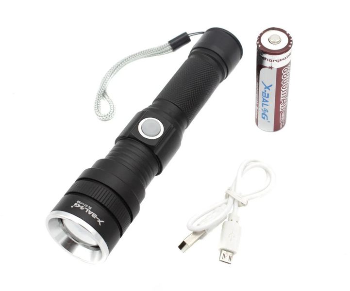 Мощный сверхъяркий фонарь Bailong BL-611-P50 CREE P50 аккумулятор Micro USB 1269662838 фото