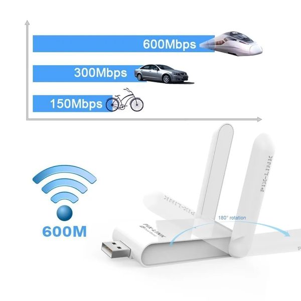 USB 3.0 WiFi адаптер PIX-LINK 600Mbps 2.4GHz/5GHz Adapter Dual Band id_2632 фото