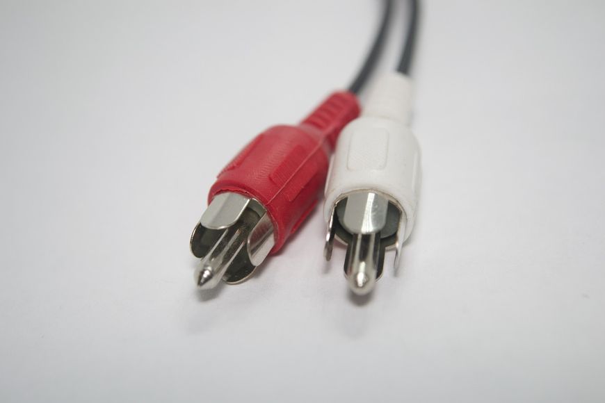 Кабель 2RCA-3.5mm 1.5m, Шнур 2r-3.5mm, Кабель-переходник аудио стерео, Шнур для подключения звука разъем "тюльпан" 566065060 фото