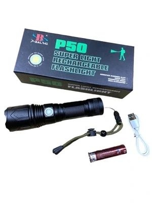 Мощный тактический фонарь Bailong BL-P512-P50 (P511) CREE XHP50 ЗУ microUSB 1591314378 фото