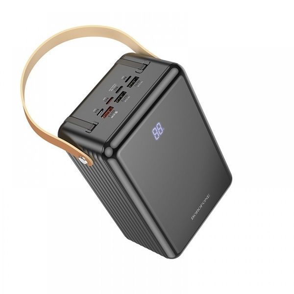 PowerBank 80000мАч BOROFONE швидка зарядка (22,5Вт) з ліхтариком + 2 перехідники, 3USB id_3464 фото