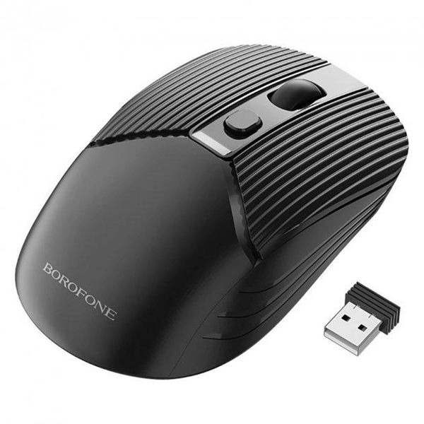 Мышь беспроводная BOROFONE business wireless mouse BG5 2.4G 800-1600dpi Black id_2475 фото