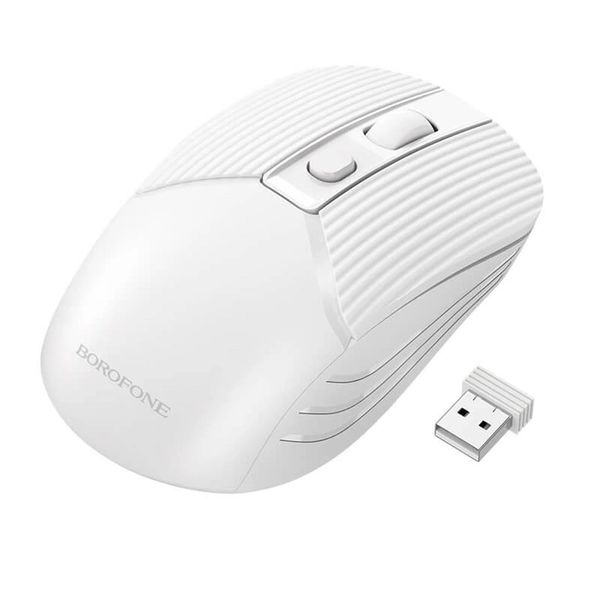 Мышь беспроводная BOROFONE business wireless mouse BG5 2.4G 800-1600dpi White id_2476 фото