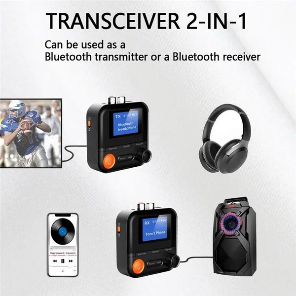 Bluetooth адаптер 5.2 BR05 аудио приемник стерео ресивер Stereo Music Wireless Bluetooth Receiver TF Card RCA 3.5mm AUX id_2807 фото