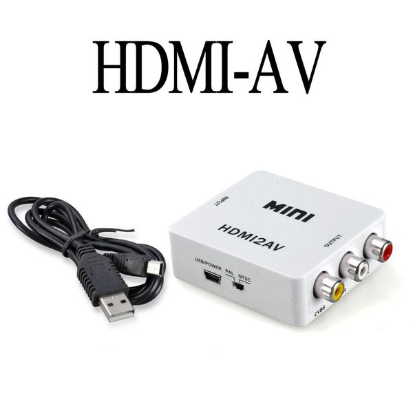 Конвертер HDMI to AV RCA тюльпан переходник, адаптер, 1080p с питанием 778459945 фото