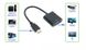 Конвертер HDMI to VGA с аудио, HDMI (папа) на VGA(мама) 10cm Black с звуком 1063923730 фото 2