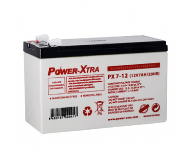 Аккумуляторная батарея AGM Power-Xtra PX7-12(28W), Gray Case, 12V 7.0Ah 151 х 65 х 94 id_2424 фото