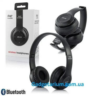 Беспроводные bluetooth наушники P47 MP3 / TF / микрофон / гарнитура 1336329044 фото