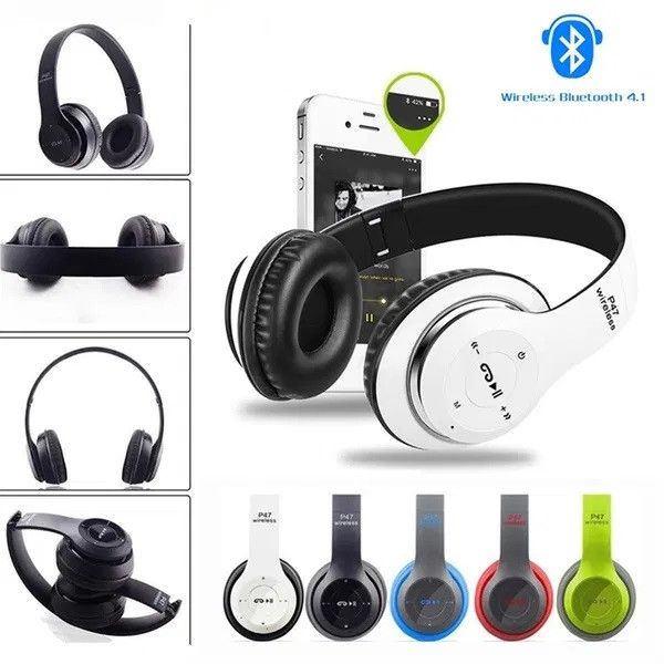 Беспроводные bluetooth наушники P47 MP3 / TF / микрофон / гарнитура 1336329044 фото