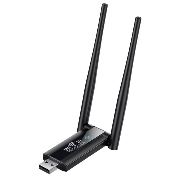 USB WiFi адаптер репитер 300Mbps 2.4GHz 2*3dBi 802.11b/g/n Adapter Repeater 9205 фото