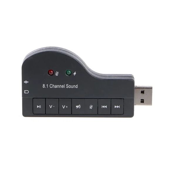 Контроллер звуковая карта USB-sound card (8.1) 3D sound 1630601929 фото