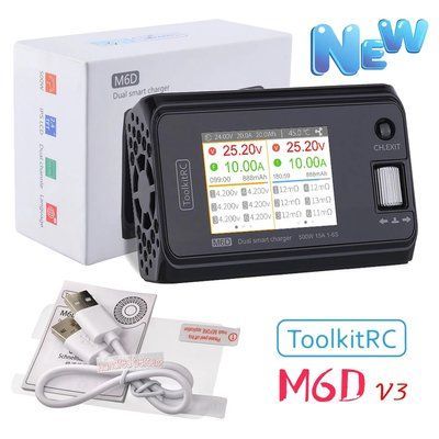 Зарядное устройство ToolKitRC M6D V3 500W 15A 1-6S зарядка для аккумуляторов FPV id_3157 фото