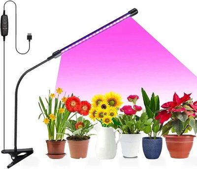 Фитолампа для растений на прищепке LED Plant Crow Light (9W) светодиодный фитосветильник id_3087 фото