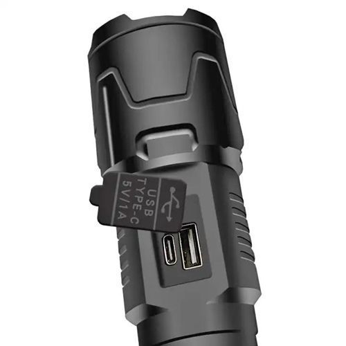 Мощный прожектор фонарь лазер WHITE LASER LED PM30-TG , power bank, световая пушка, ЗУ Type-C, zoom id_3417 фото