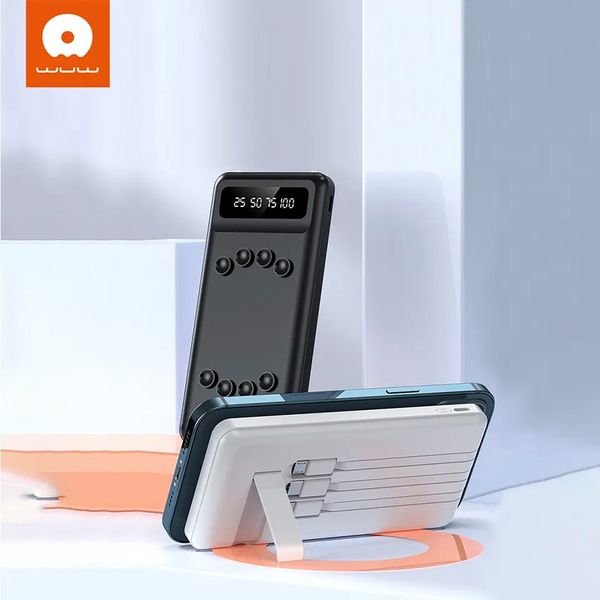 Power bank WUW U43 10000 mAh с проводами Micro, TypeC, Lightning | Внешний аккумулятор | Портативная зарядка id_2425 фото