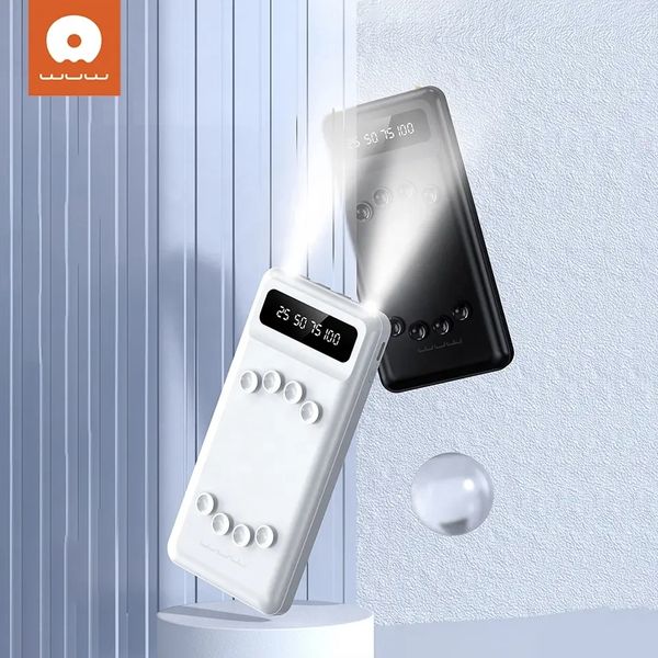 Power bank WUW U43 10000 mAh с проводами Micro, TypeC, Lightning | Внешний аккумулятор | Портативная зарядка id_2425 фото