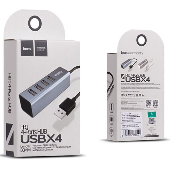 USB Хаб Hoco HB1 на 4 порта концентратор, Hub USB 1083905222 фото