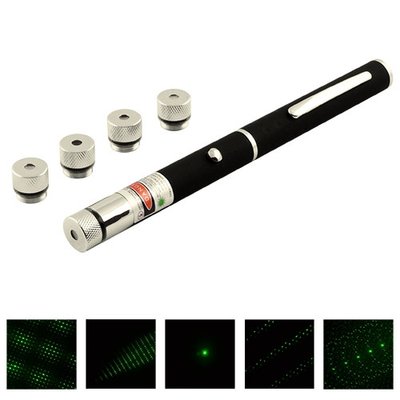 Лазерная указка Green Laser Pointer + 5 насадок 579885897 фото