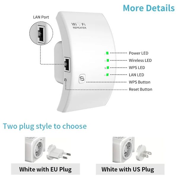 Ретранслятор WiFi 300 Мбит/с Расширитель, усилитель диапазона Wi-Fi репитер Wireless-N Wi-Fi Repeater id_2714 фото