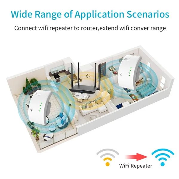 Ретранслятор WiFi 300 Мбит/с Расширитель, усилитель диапазона Wi-Fi репитер Wireless-N Wi-Fi Repeater id_2714 фото