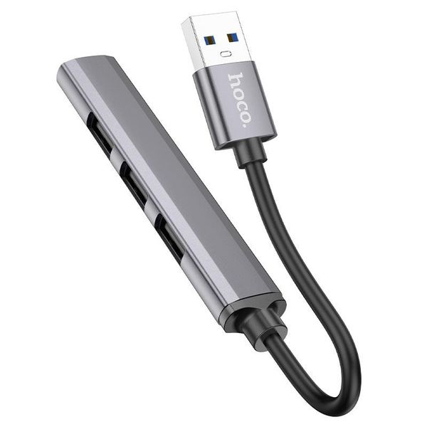 USB-hub 3.0 хаб 4-в-1 поддержка накопителя до 1Tb HOCO HB26 USB to USB 3.0*1+USB 2.0*3 1706024660 фото