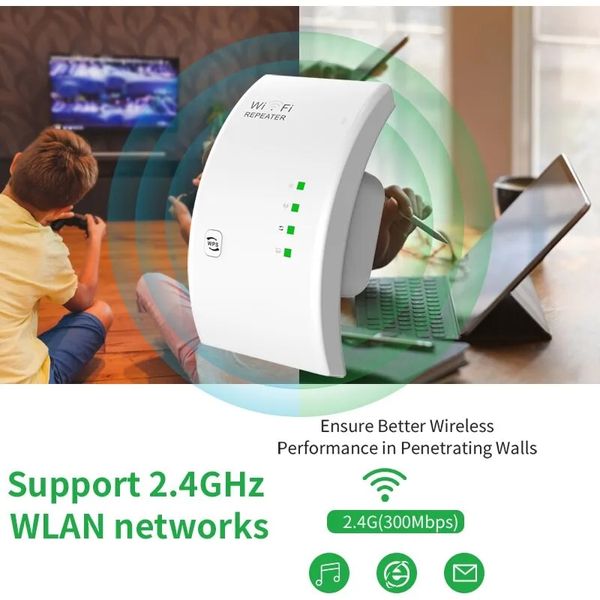 Ретранслятор WiFi 300 Мбит/с Расширитель, усилитель диапазона Wi-Fi репитер Wireless-N Wi-Fi Repeater id_2714 фото