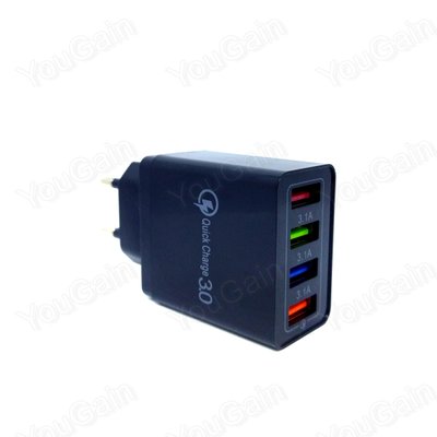 Зарядное устройство 220v на 4 USB D 044, блок питания, адаптер id_2433 фото